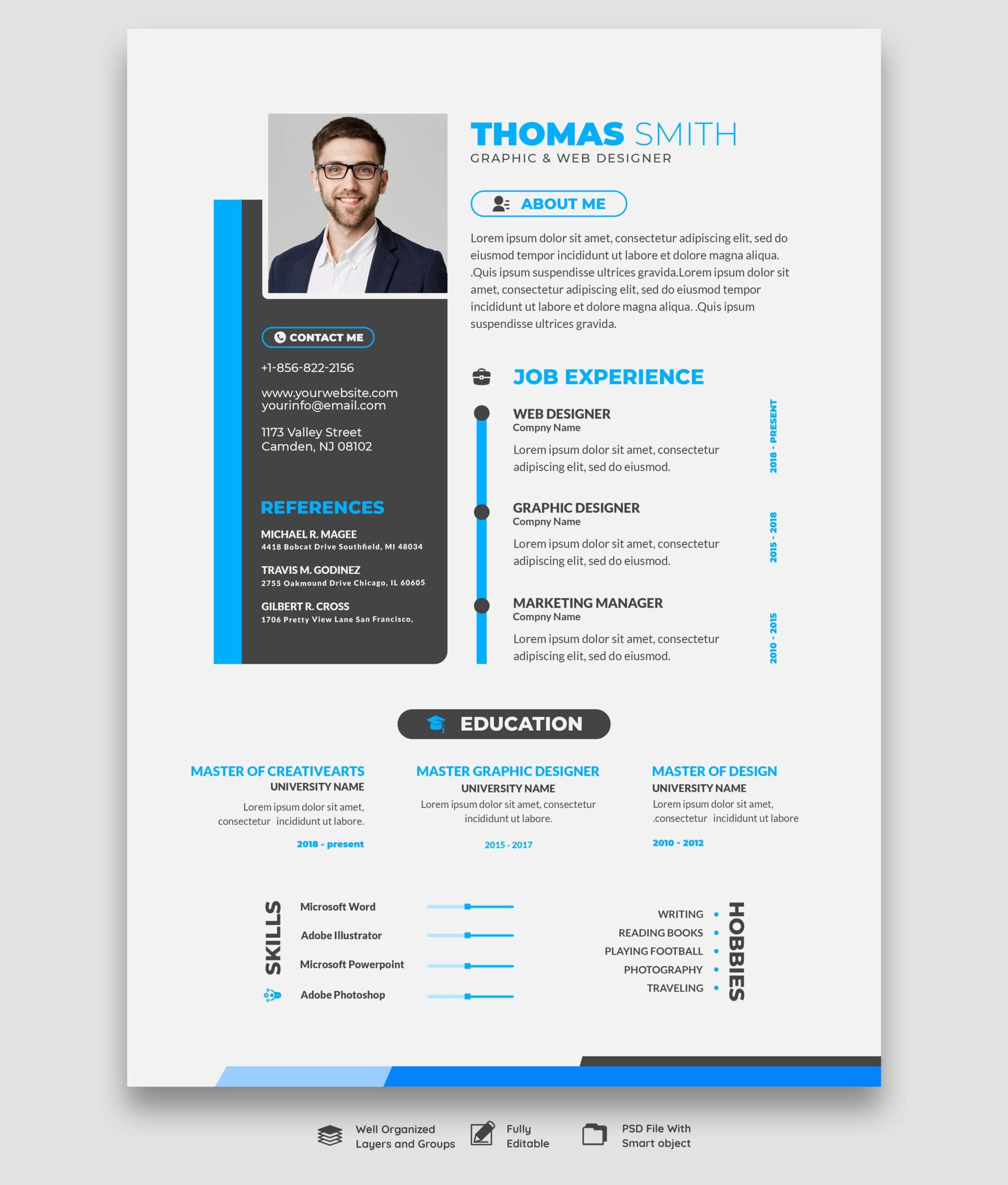 resume design bluxel africa-2