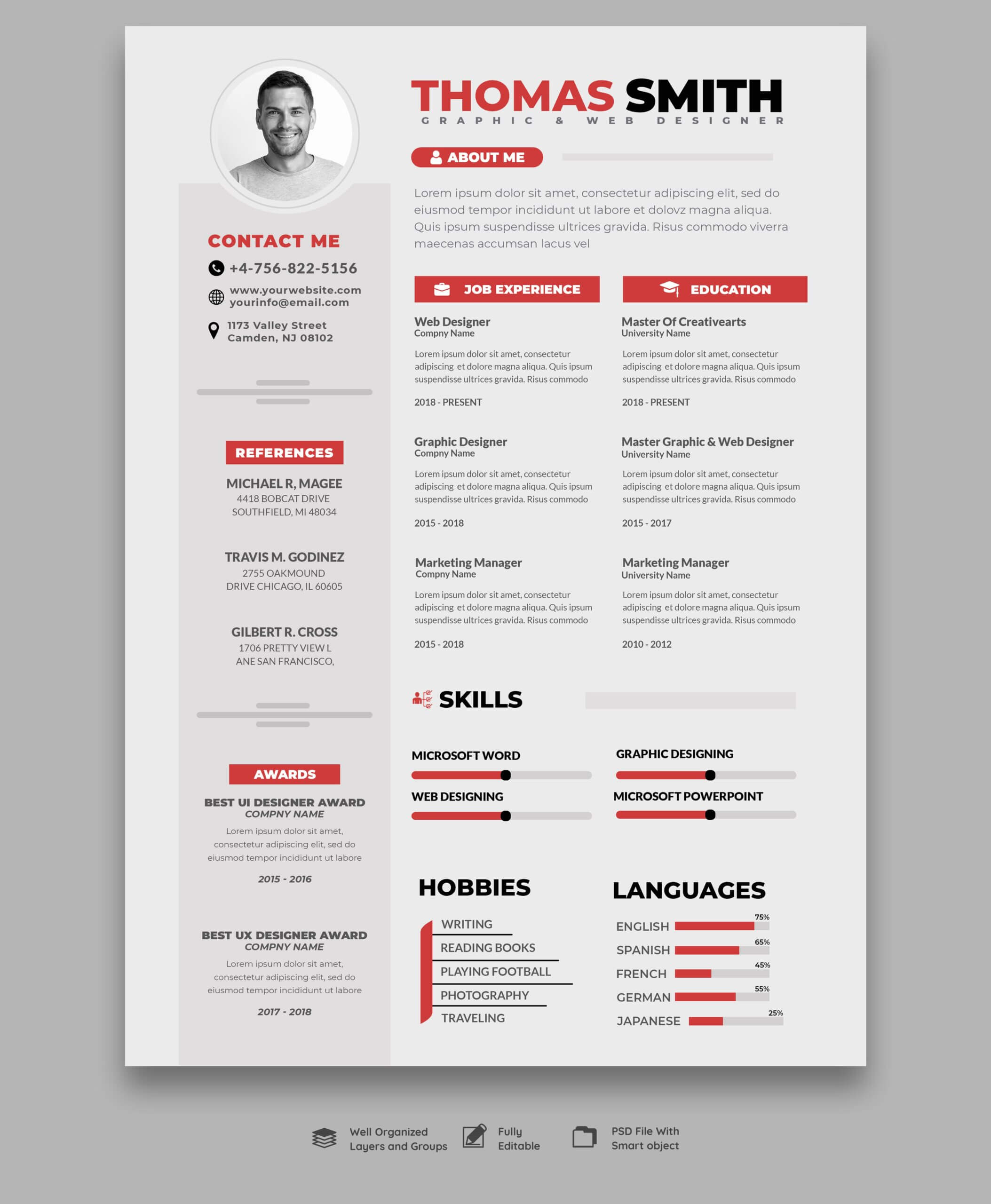 resume design bluxel africa-3