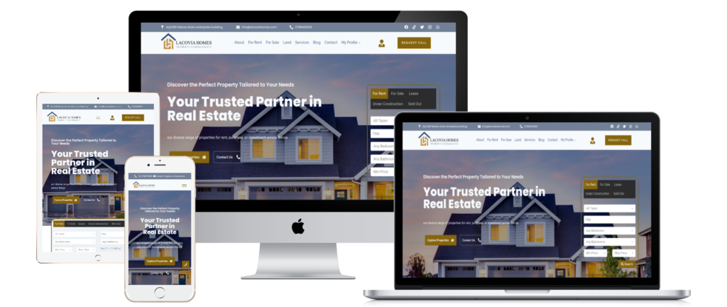 lacovia-homes-website-design-project