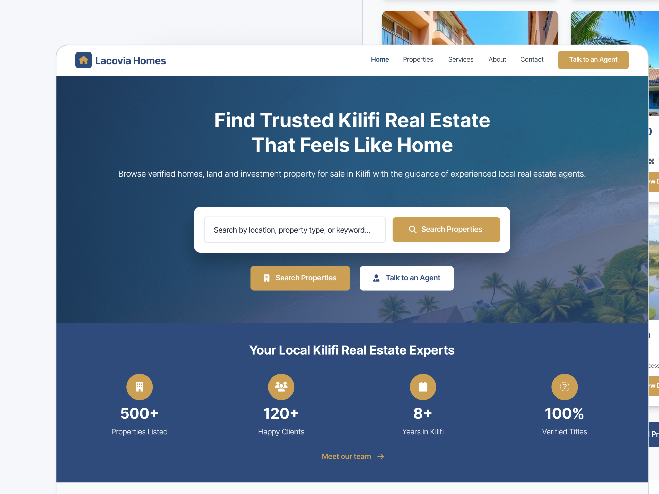 Real Estate Sales Funnel Redesign for Lacovia Homes