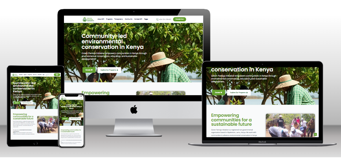 NGO website redesign Kenya